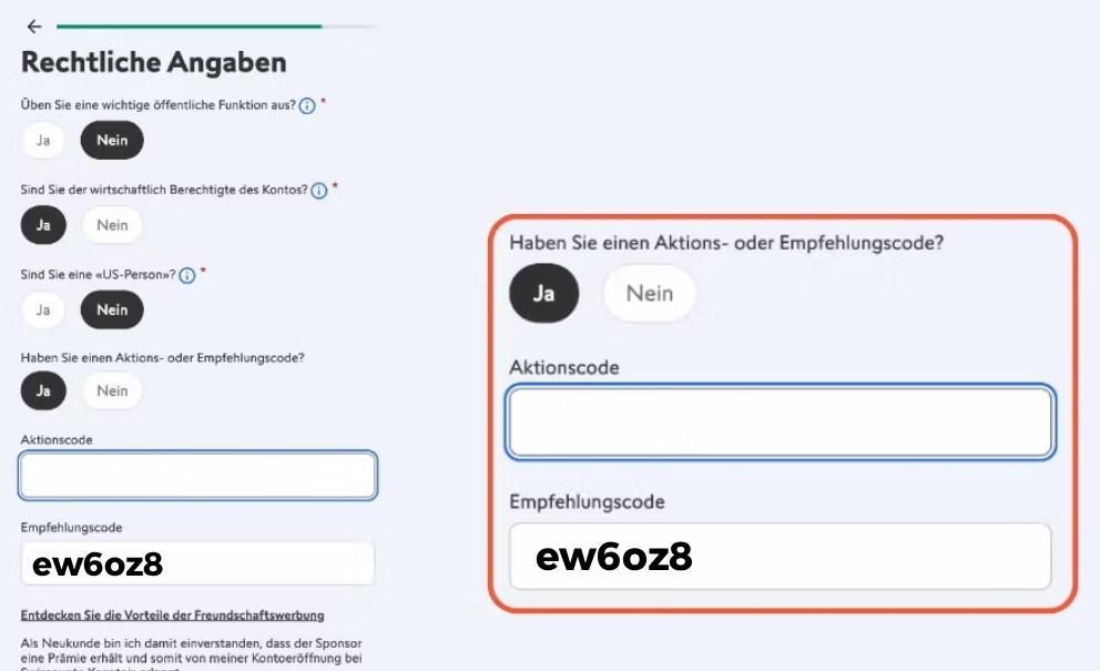 Swissquote Empfehlungscode